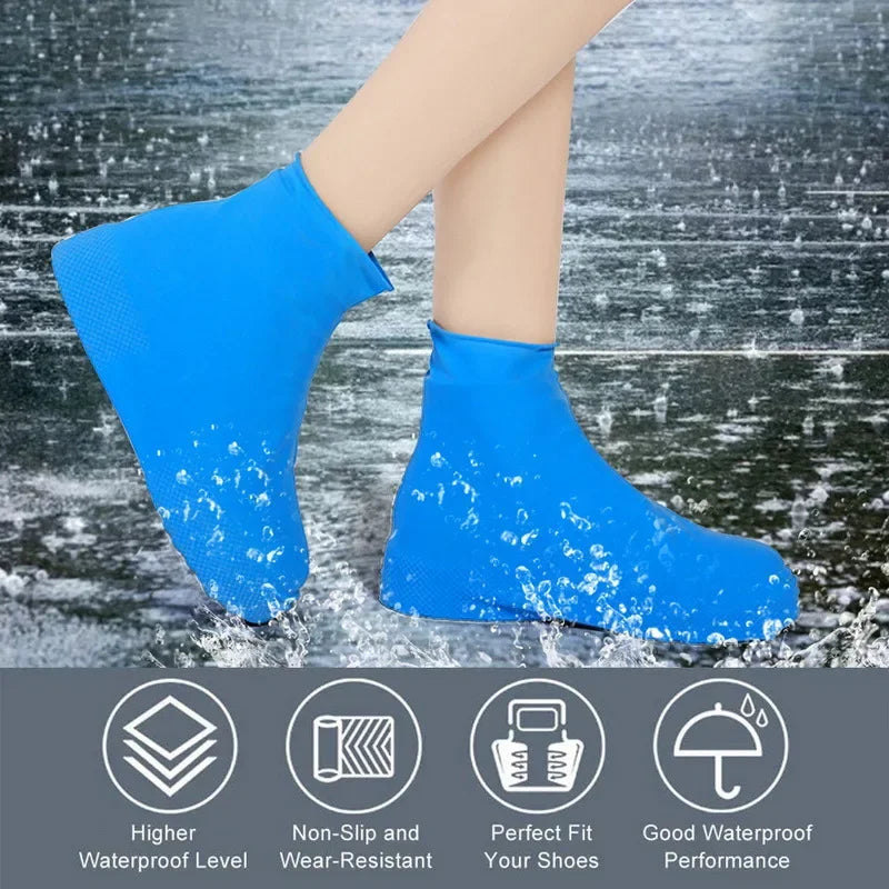 Waterproof Shoes Covers Reusable Non-slip Rain Boots Rubber Rain Boot Covers for Outdoor Use Gear Household Merchandises Home