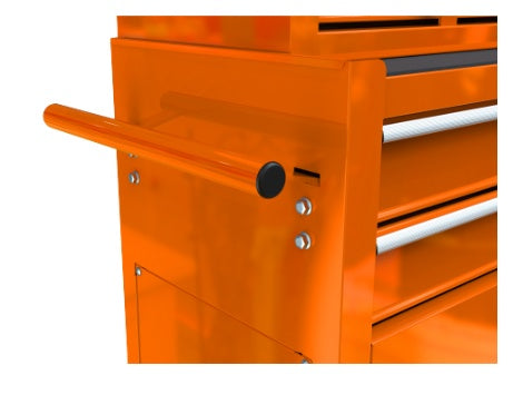 High Capacity Rolling Tool Chest With Wheels And Drawers, 8-Drawer Tool Storage Cabinet--ORANGE