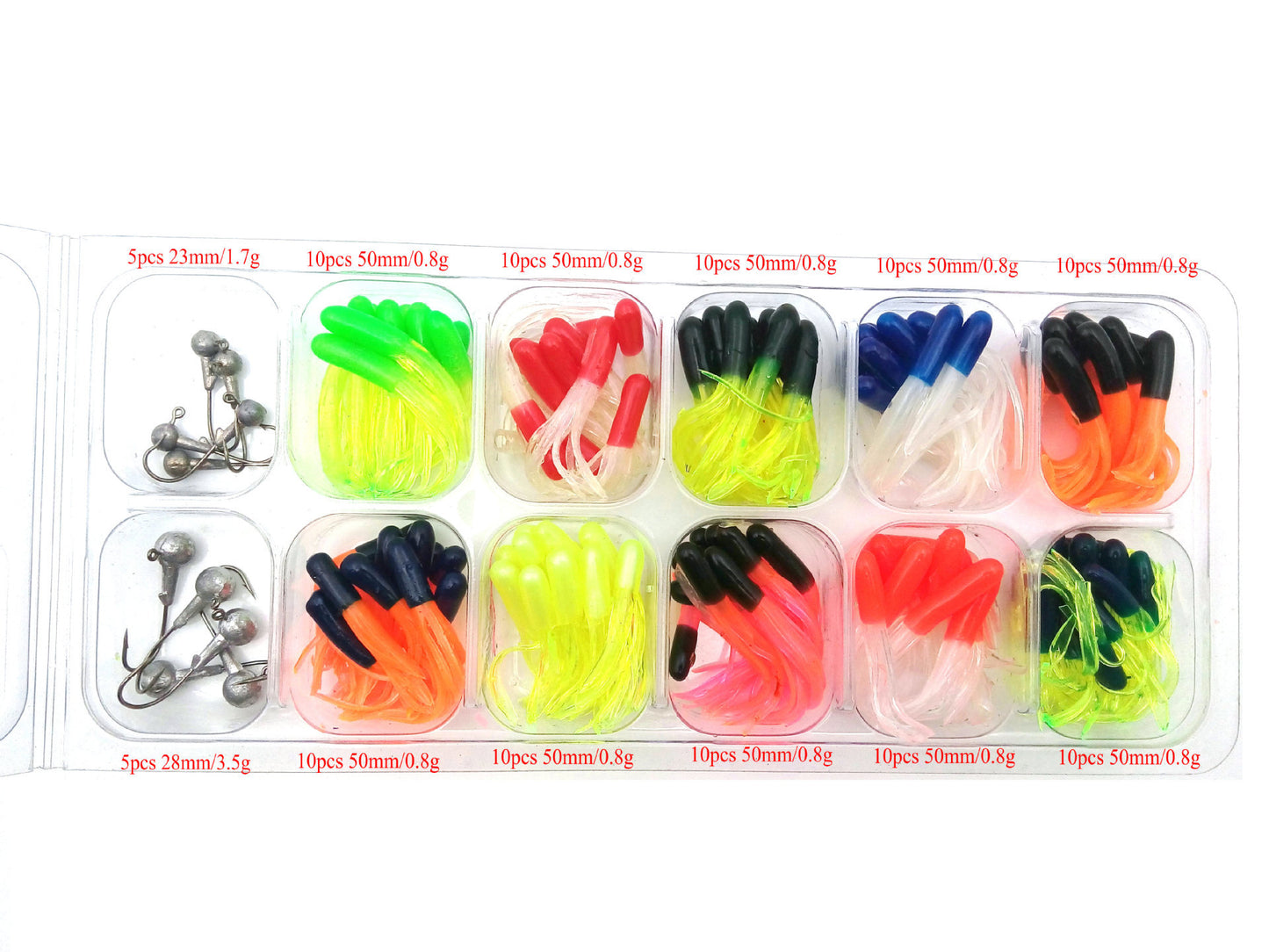 Lead Head Hook Soft Bait Road Sub Fishing Gear Set