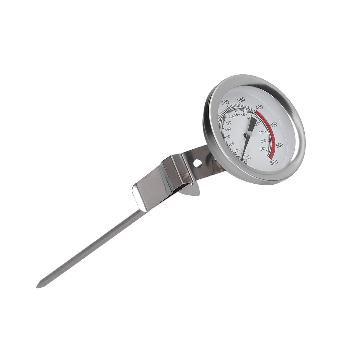 Stainless Steel Frying Thermometer Milk Tea Coffee Fryer High Temperature Thermostat for Turkey BBQ Grill