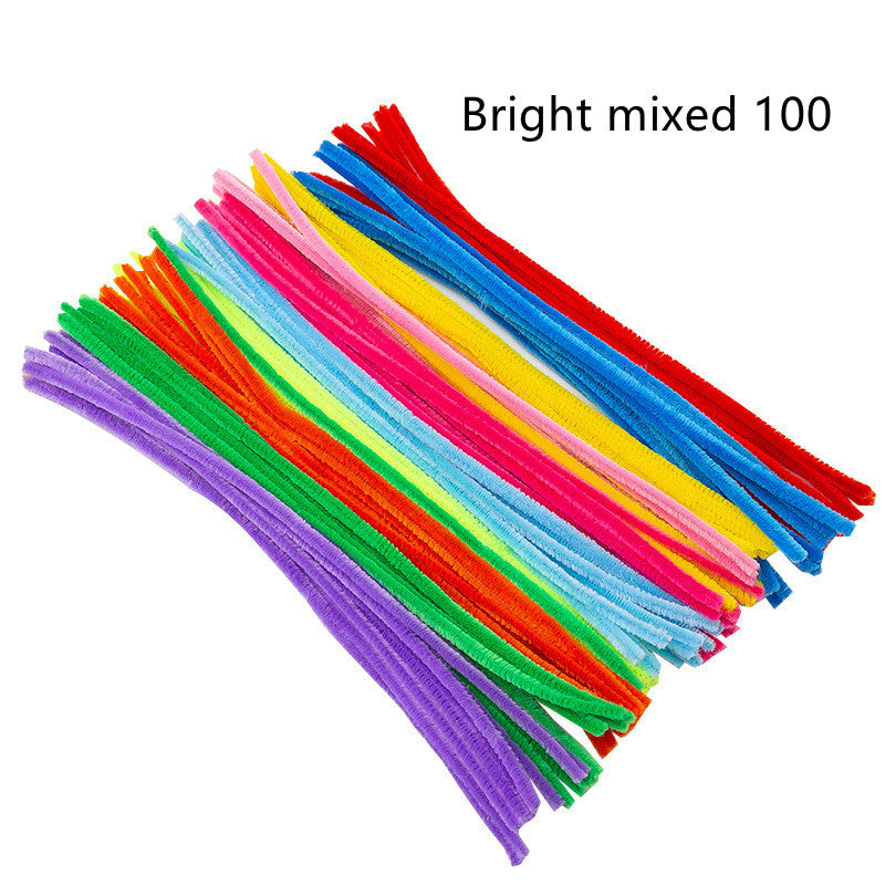 Color Twisted Sticks,Wave Plush Strips  Diy Hair Roots  Handmade Materials For Children