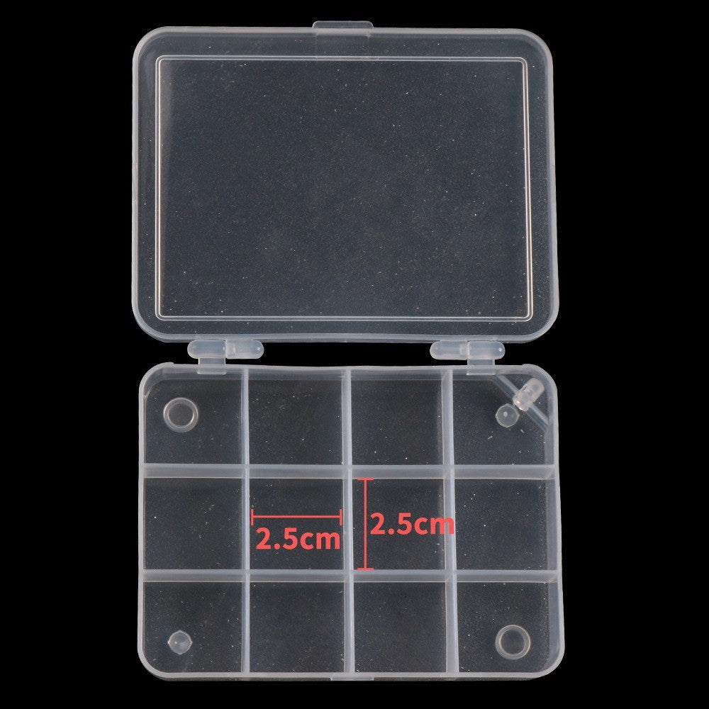 Luya Five Grid Transparent PP Plastic Fishing Gear Box