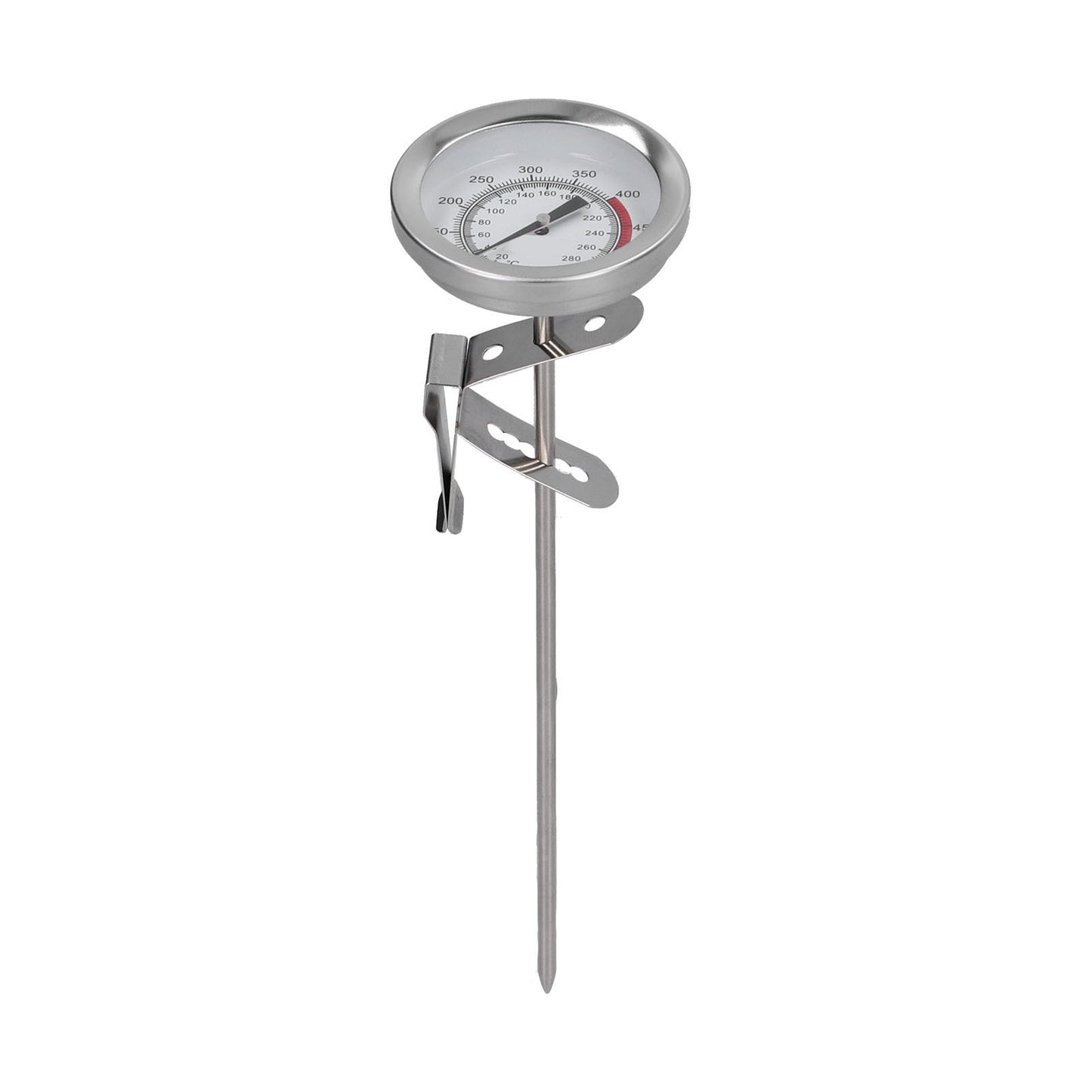 Stainless Steel Frying Thermometer Milk Tea Coffee Fryer High Temperature Thermostat for Turkey BBQ Grill