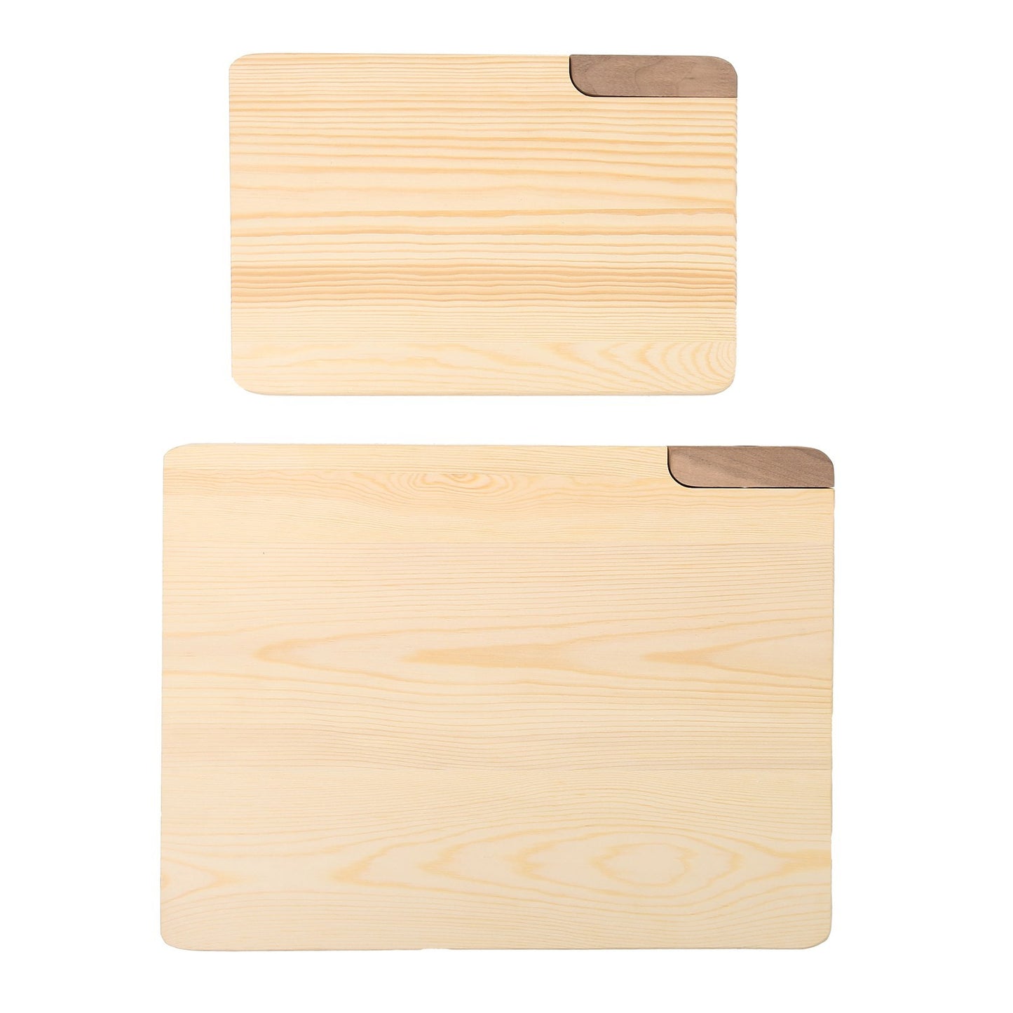 2Pcs Cutting Board Home Kitchen Wooden Chopping Boards for Vegetable Fruit Meat Bread Cutting