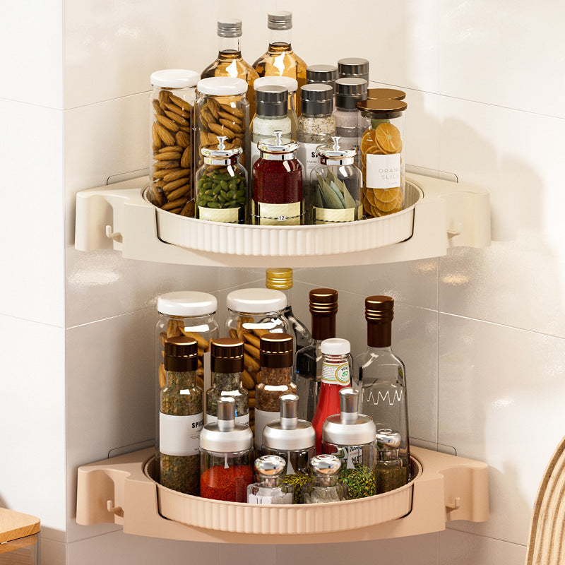 Kitchen Rotating Spice Rack Multi-function Turntable