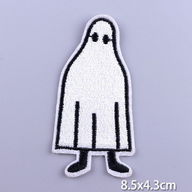 Patches On Clothes Stickers Hippie Rock Stripes Embroidered