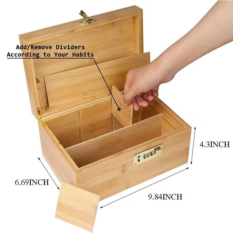 Bamboo And Tobacco Storage Box