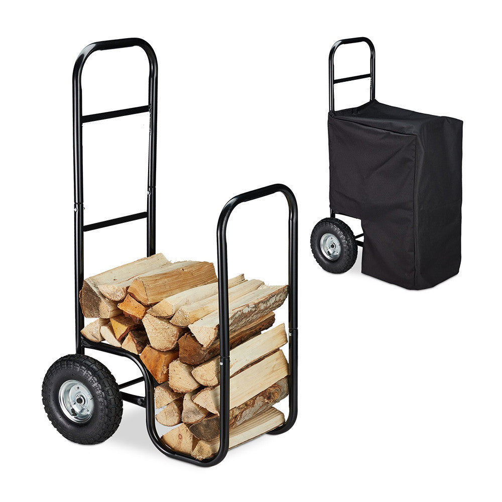 Outdoor Camping Firewood Stacking Rack Barbecue Wood Storage Rack