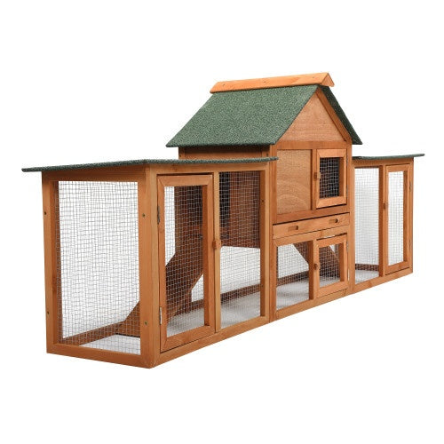 Large Wooden Rabbit Cage Indoor And Outdoor Rabbit Cage With Pallets And Small Animal Slides