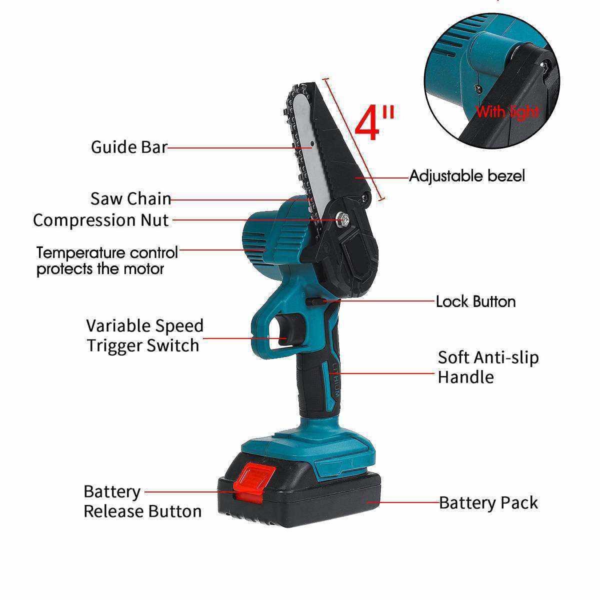 Home Fashion Mini Electric Chainsaw Set