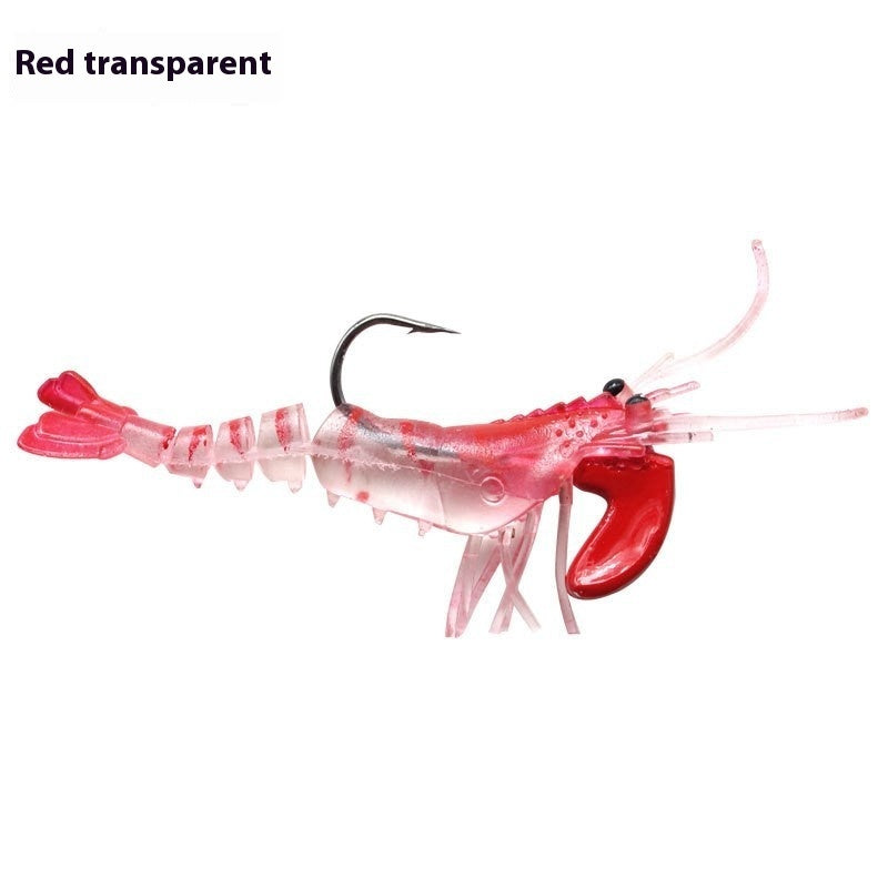 Soft Shrimp Jumping Hook Multi Section Luminous Bait