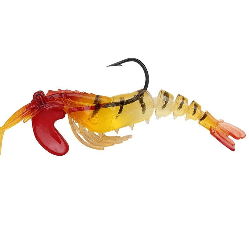 Soft Shrimp Jumping Hook Multi Section Luminous Bait