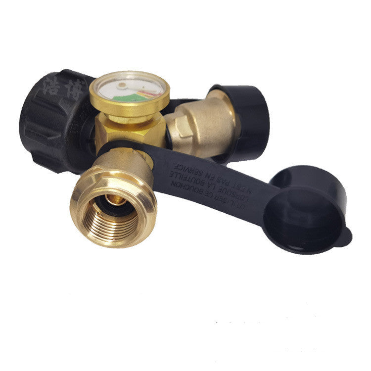 Propane Y Pressure Gauge Body Tee Brass Grill Heater